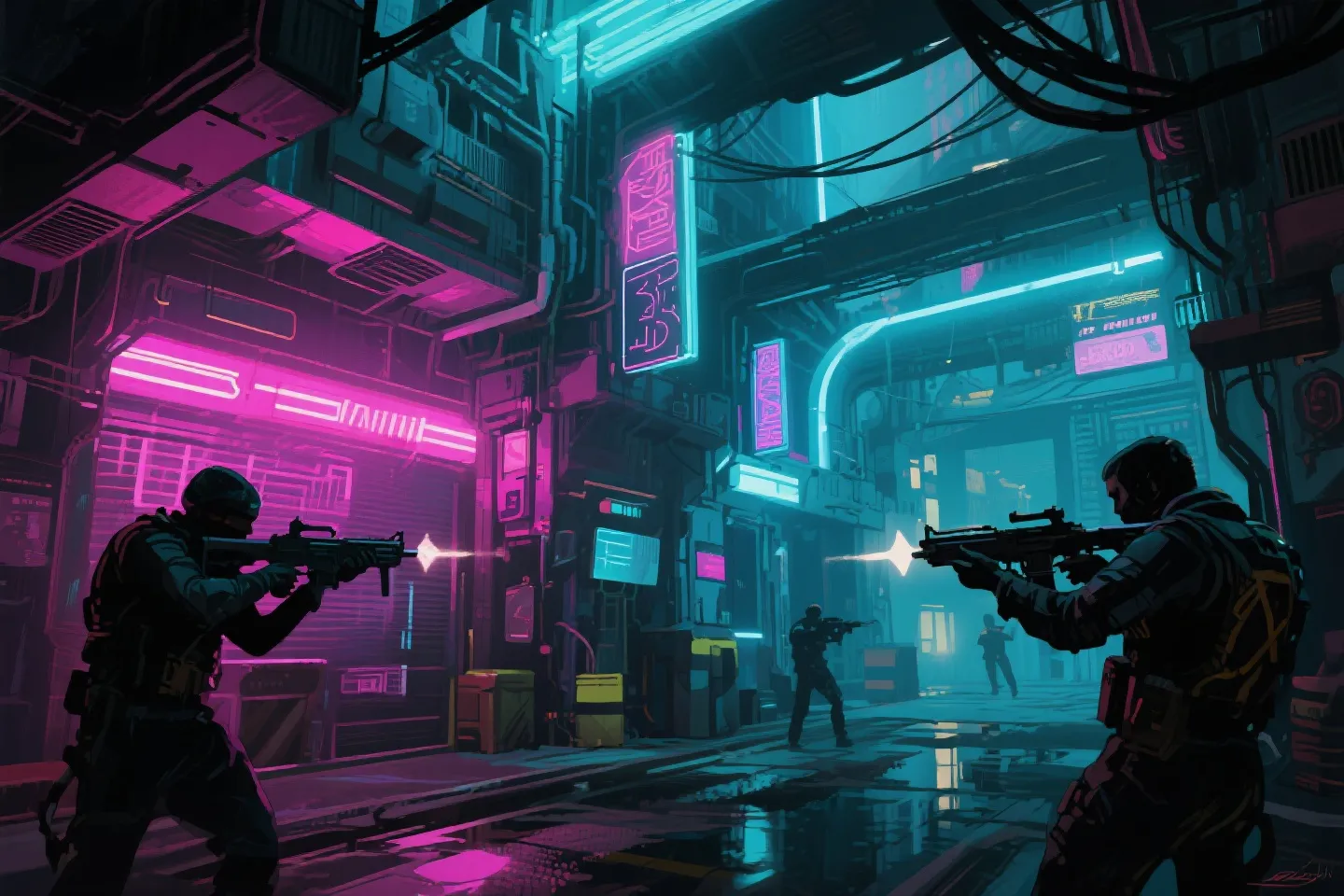 都市战斗氛围示意