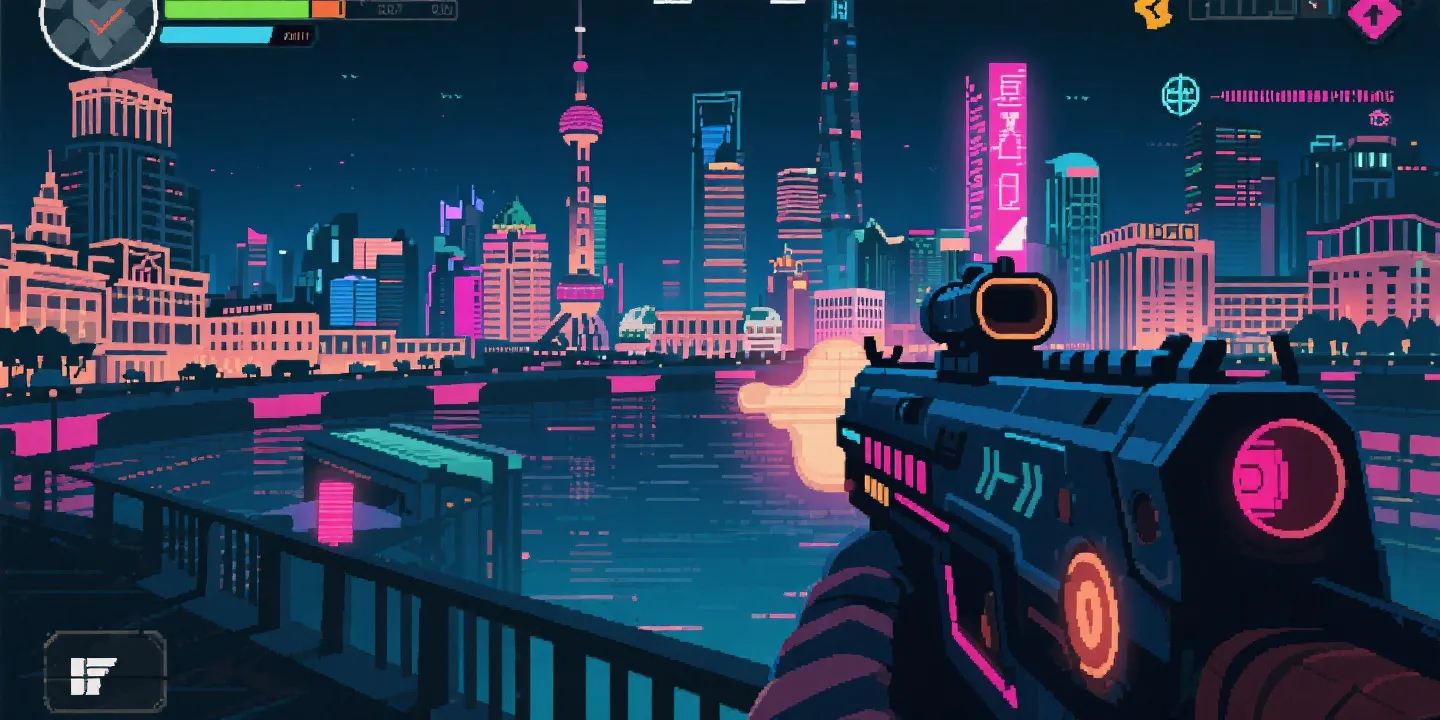 血战上海滩主题插画